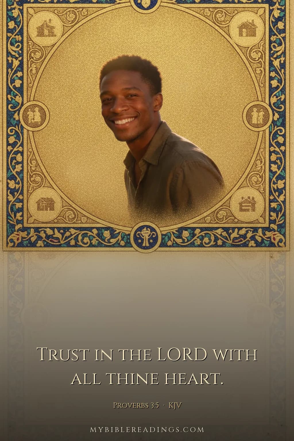 A keepsake in the gilded letter style